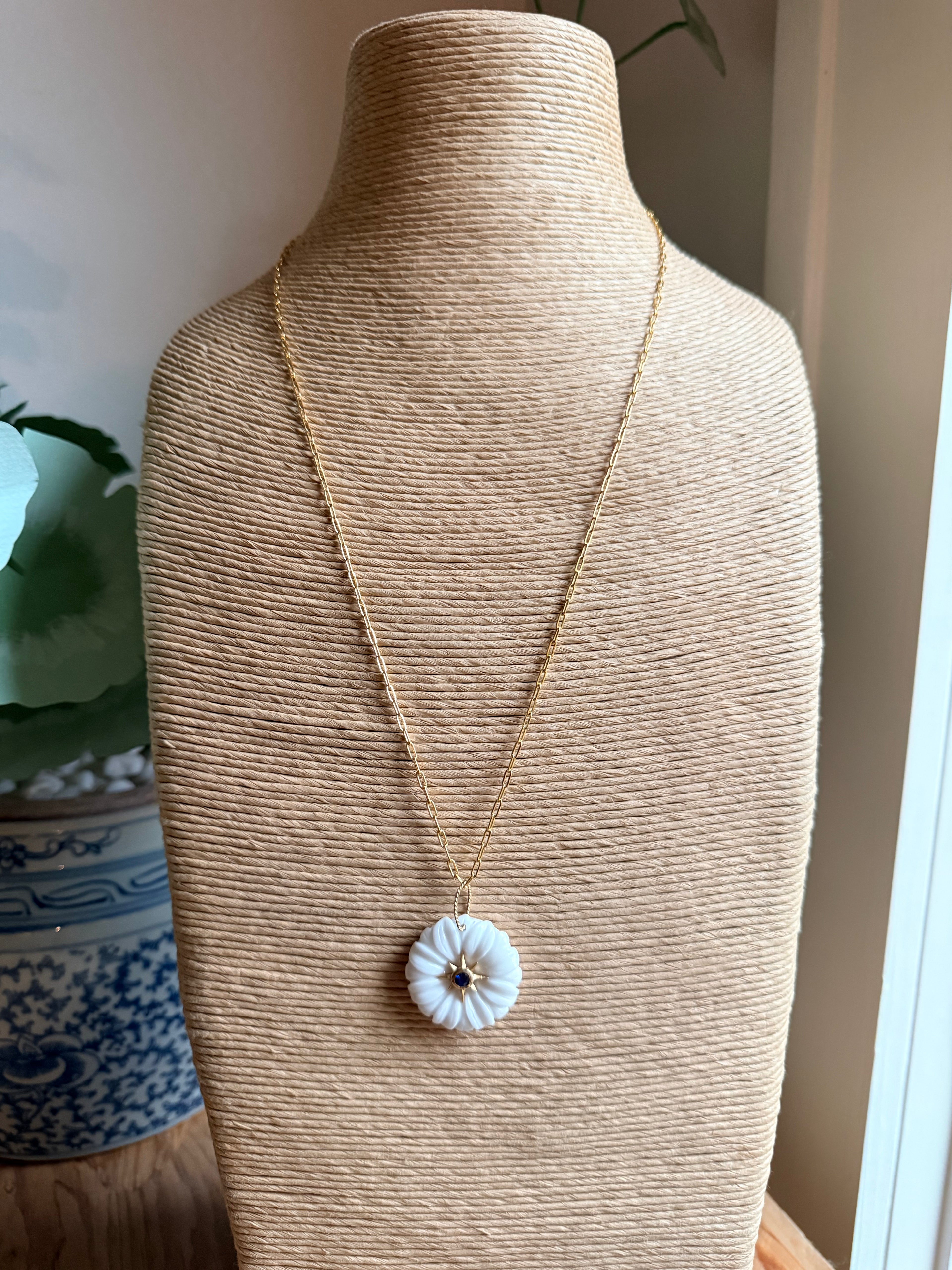 Zinnia Flower Charm