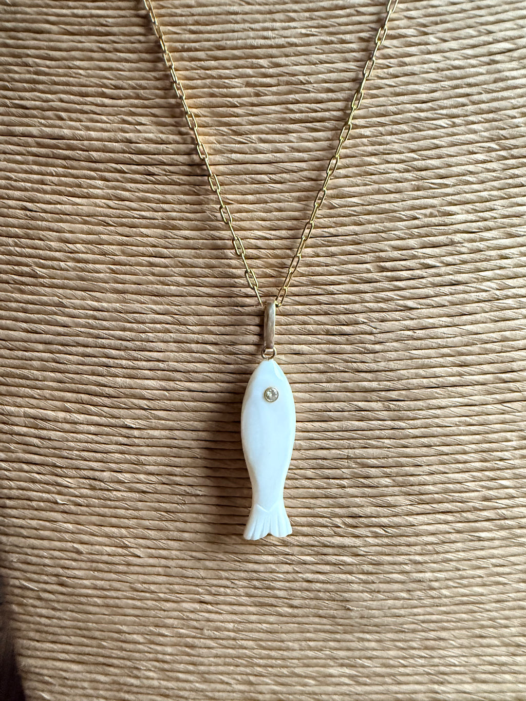 Mother of Pearl Fish Charm