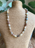Moonstone Nugget Beaded Necklace