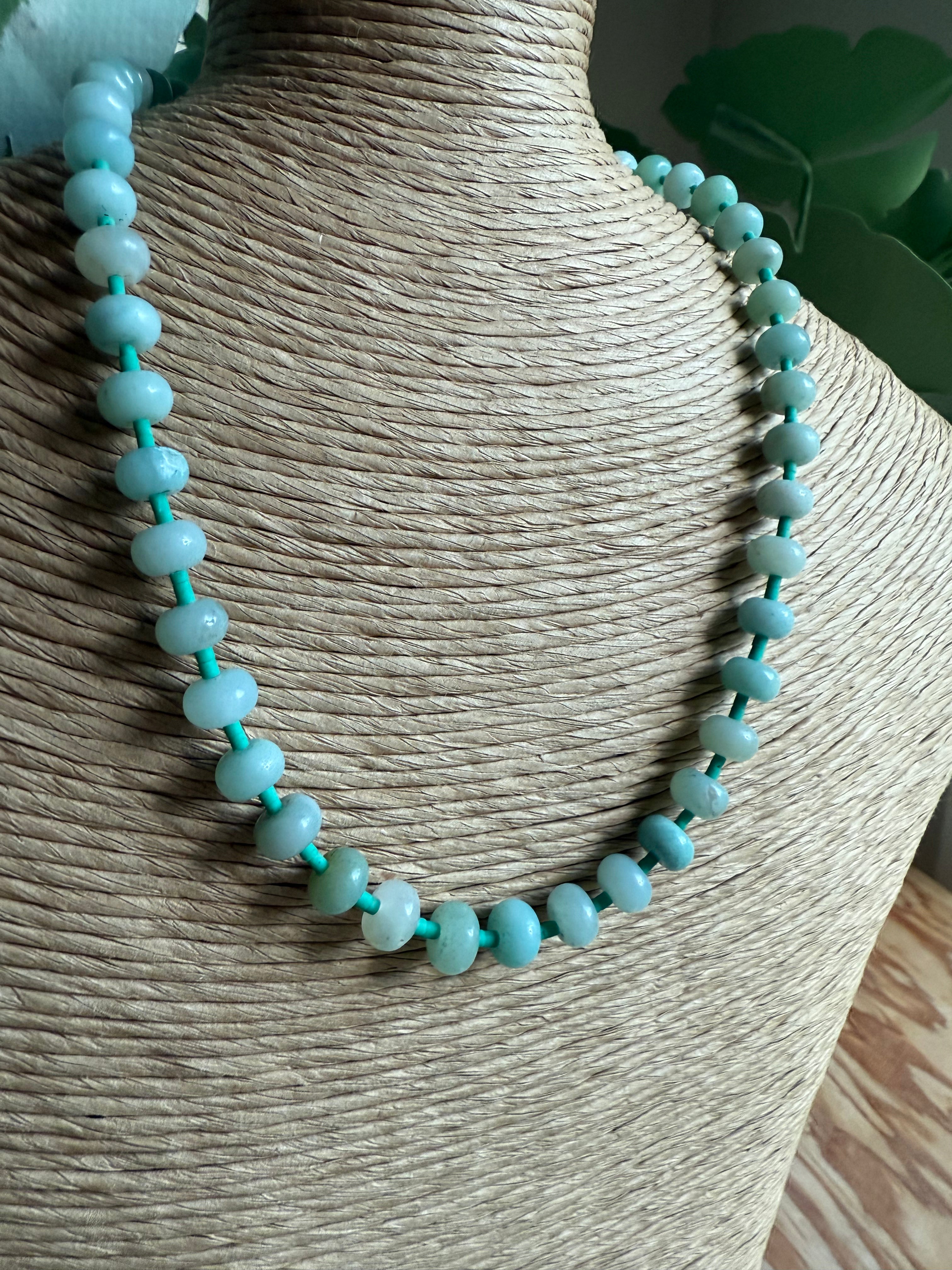 Amazonite Spacer Beaded Necklace