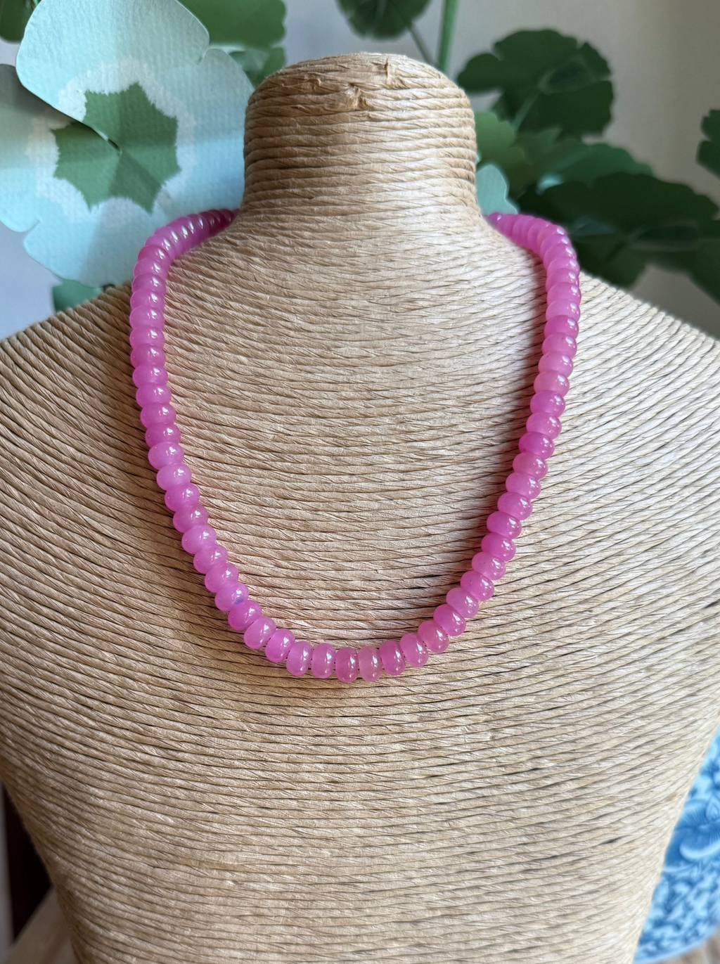 Pink Beaded Necklace