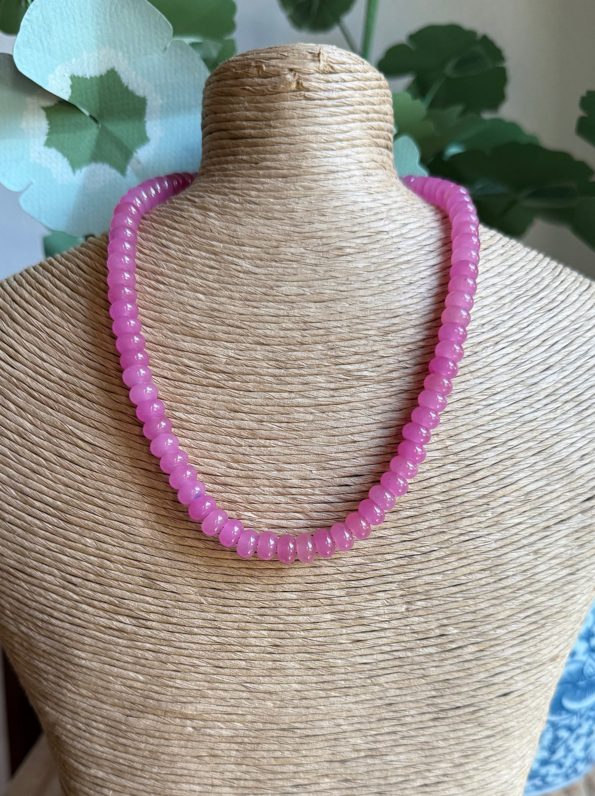 Pink Beaded Necklace