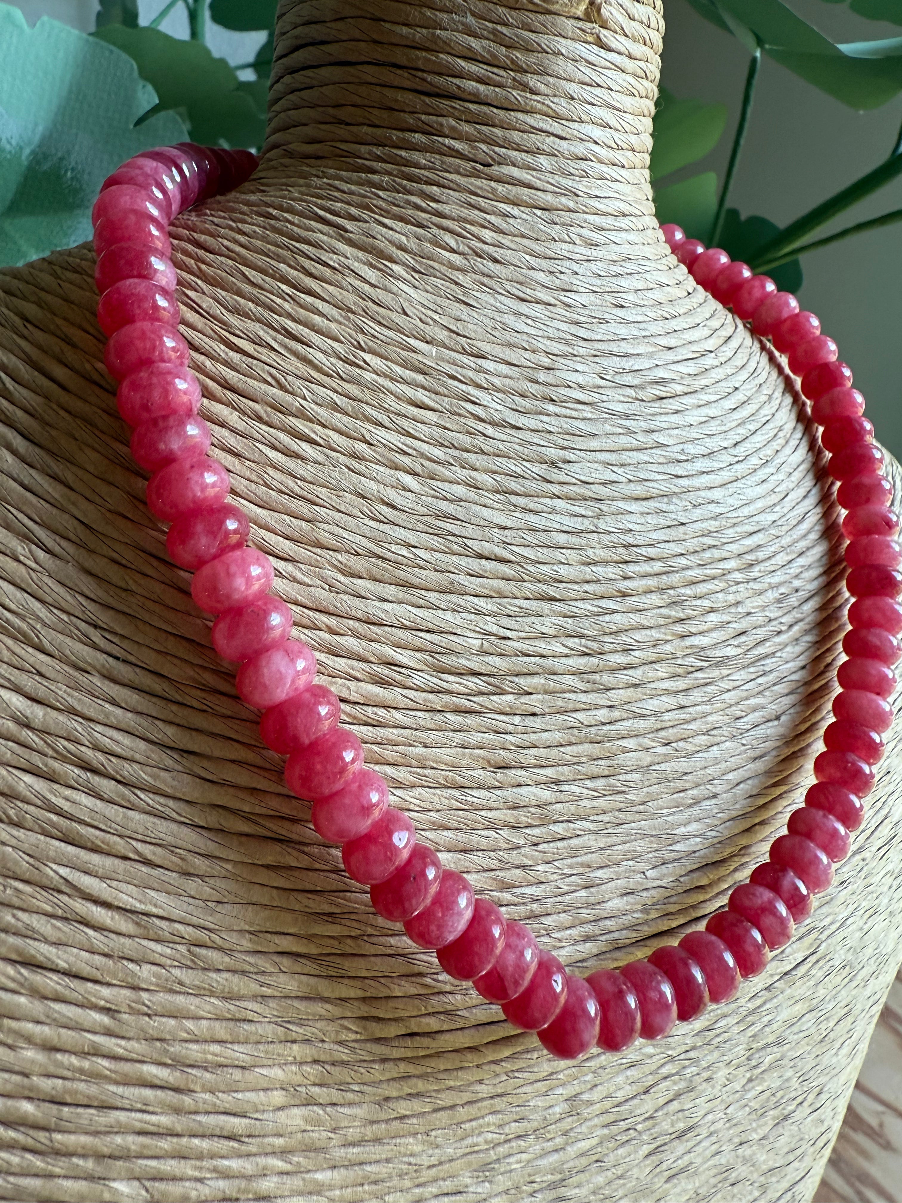Red Beaded Necklace