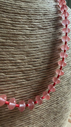 Strawberry Spacer Beaded Necklace
