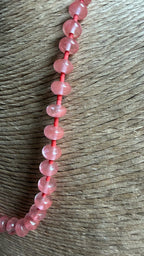 Strawberry Spacer Beaded Necklace