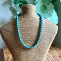 Ocean Blue Spacer Beaded Necklace