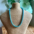 Ocean Blue Spacer Beaded Necklace