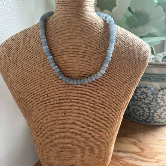 Light Gray Beaded Necklace