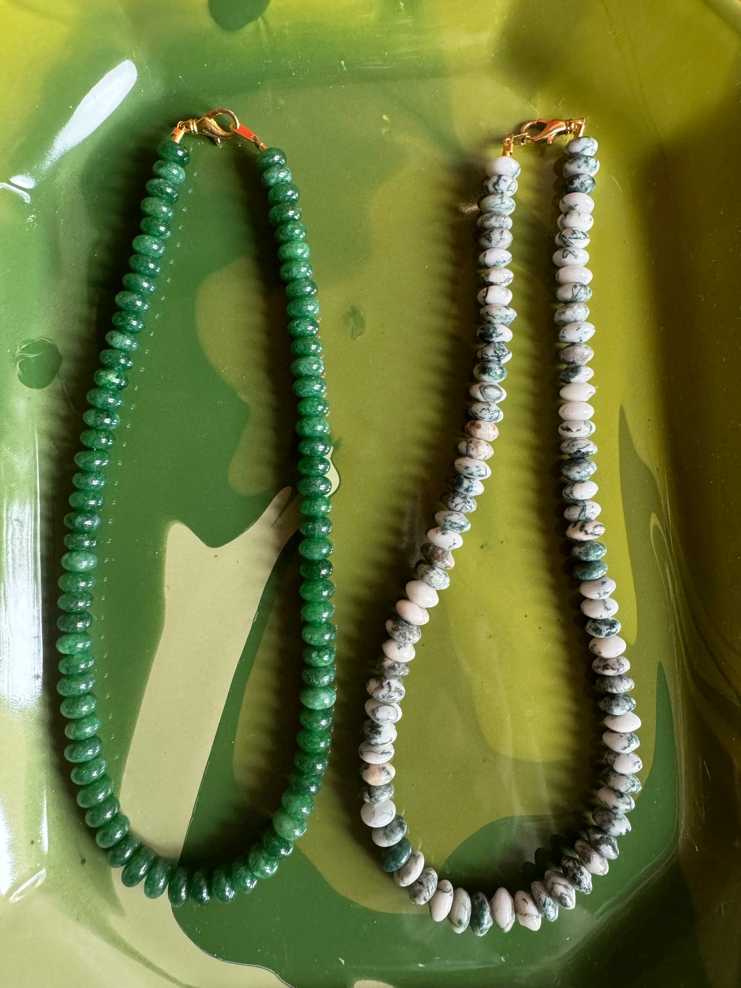 Jade Green Beaded Necklace