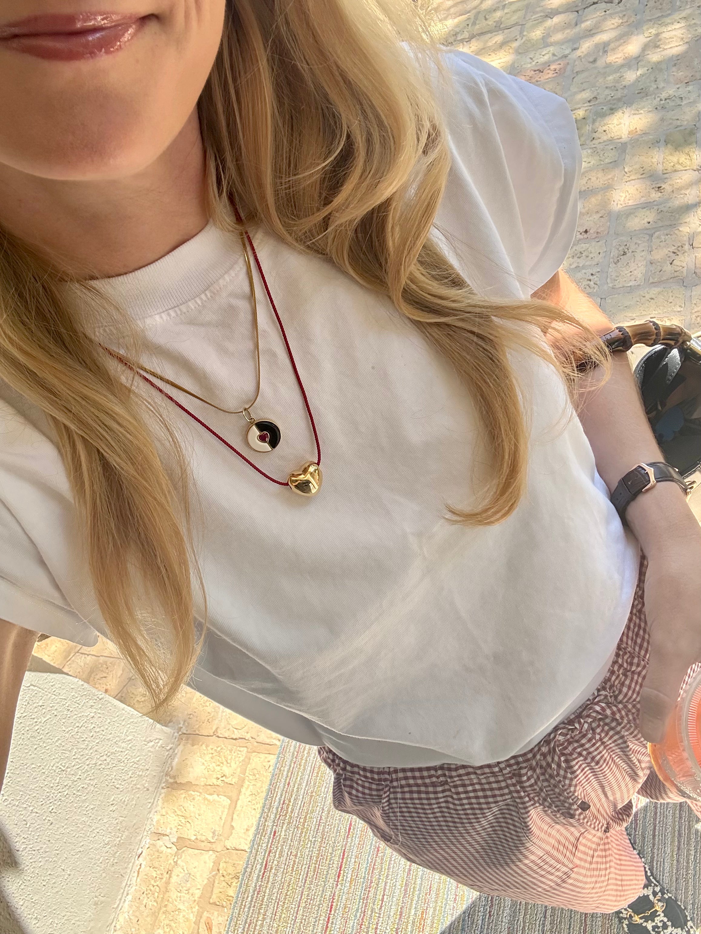 Heart on a Rope Necklace