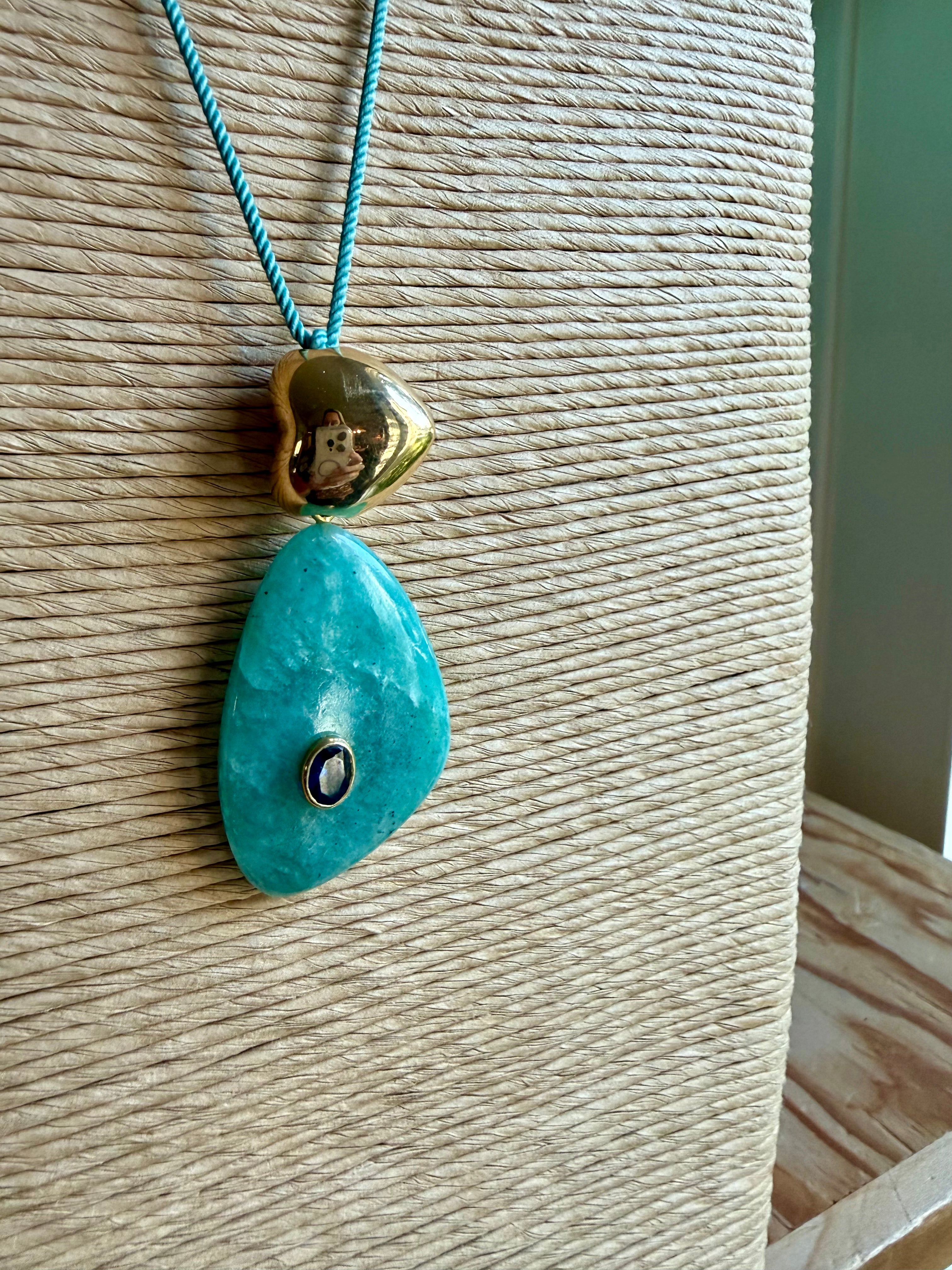 Amazonite Drop Necklace