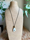 White Onyx Drop Necklace