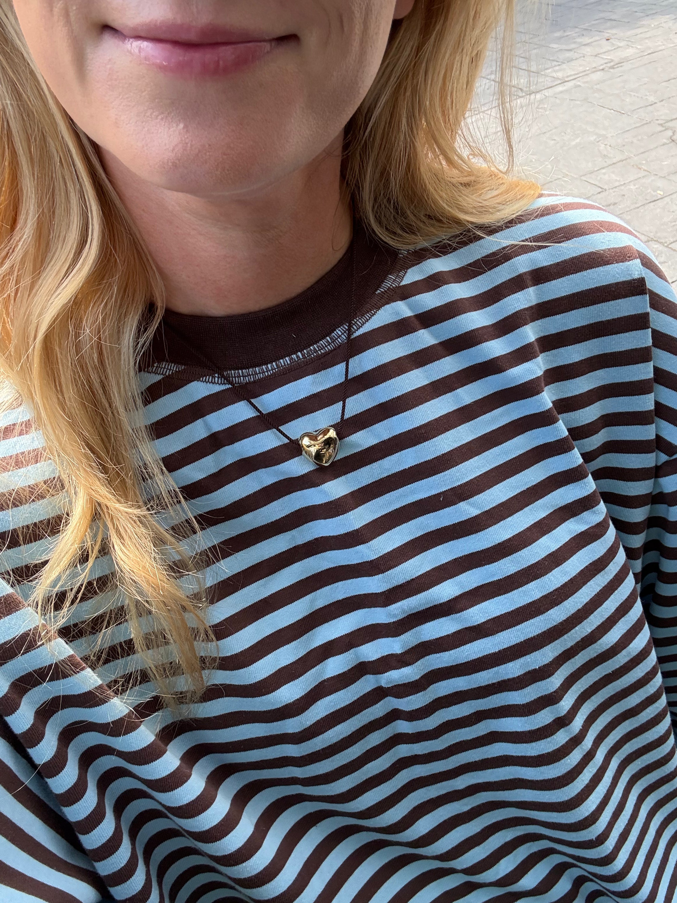 Heart on a Rope Necklace