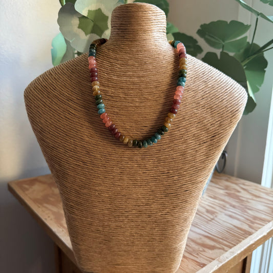 Shades of Fall Beaded Necklace