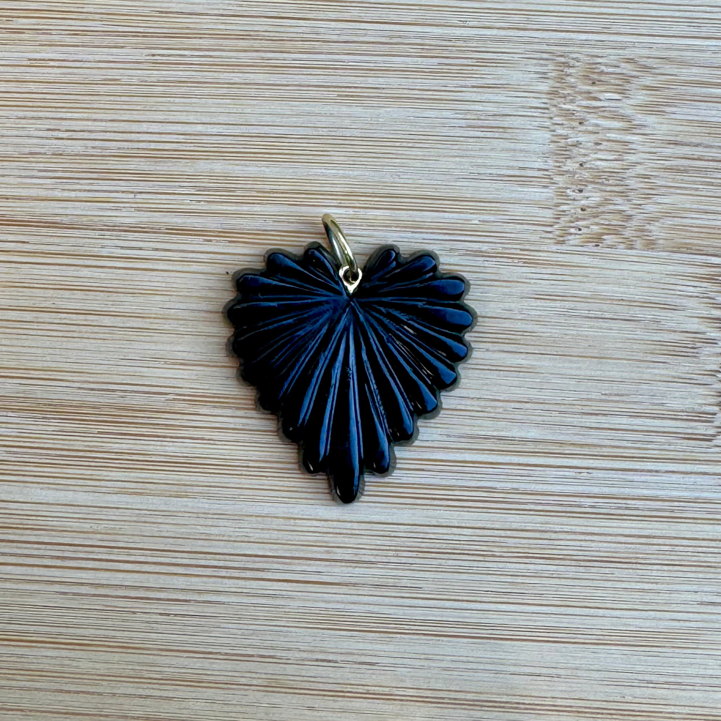 Carved Heart Charm
