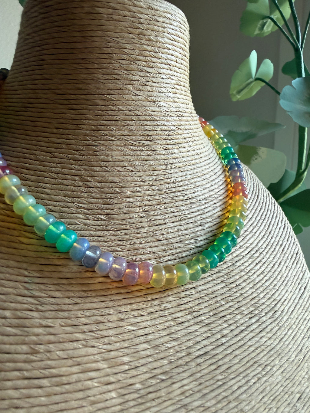 Rainbow Quartz Lumin Beaded Necklace