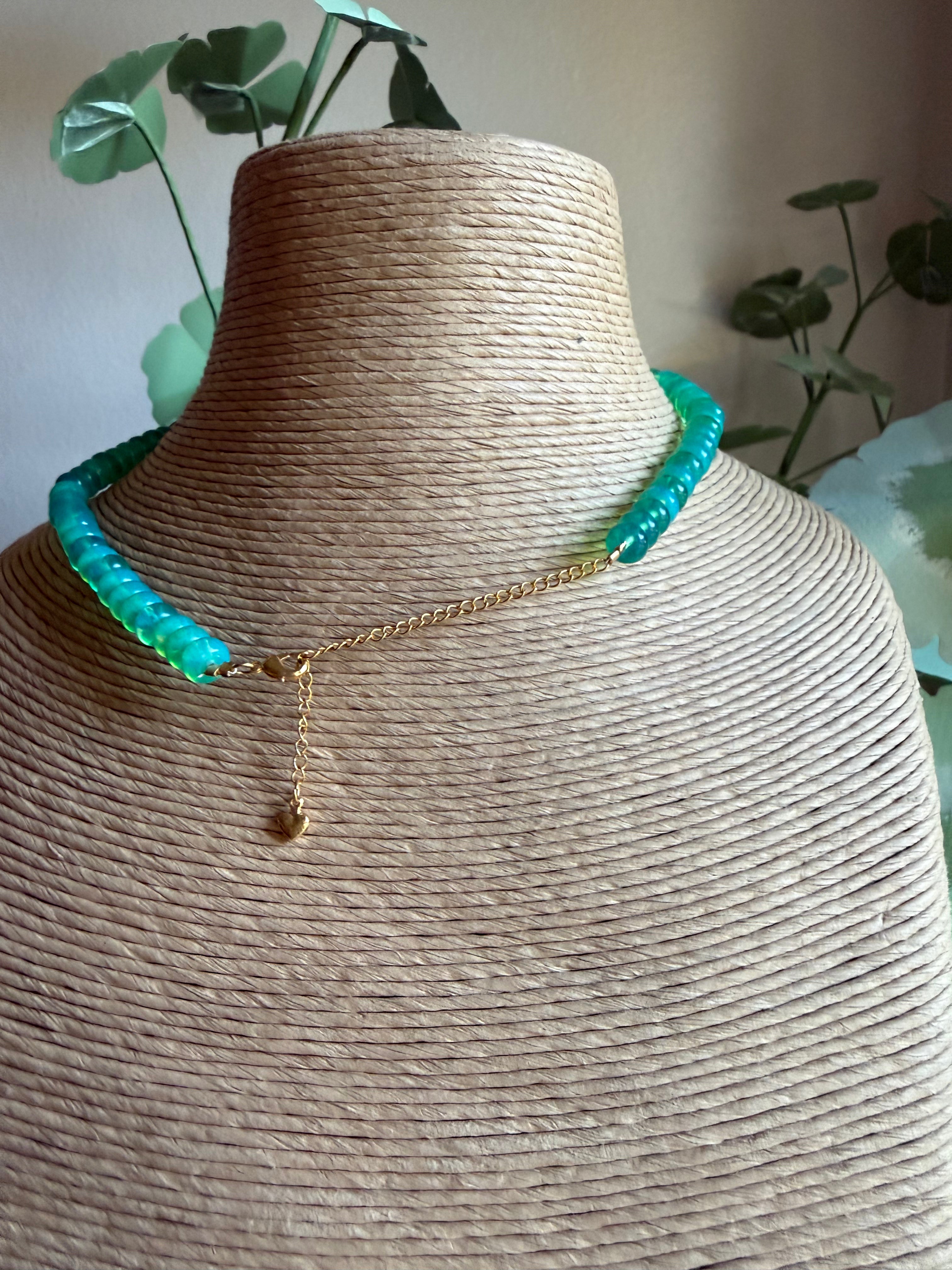 Rainbow Quartz Lumin Beaded Necklace