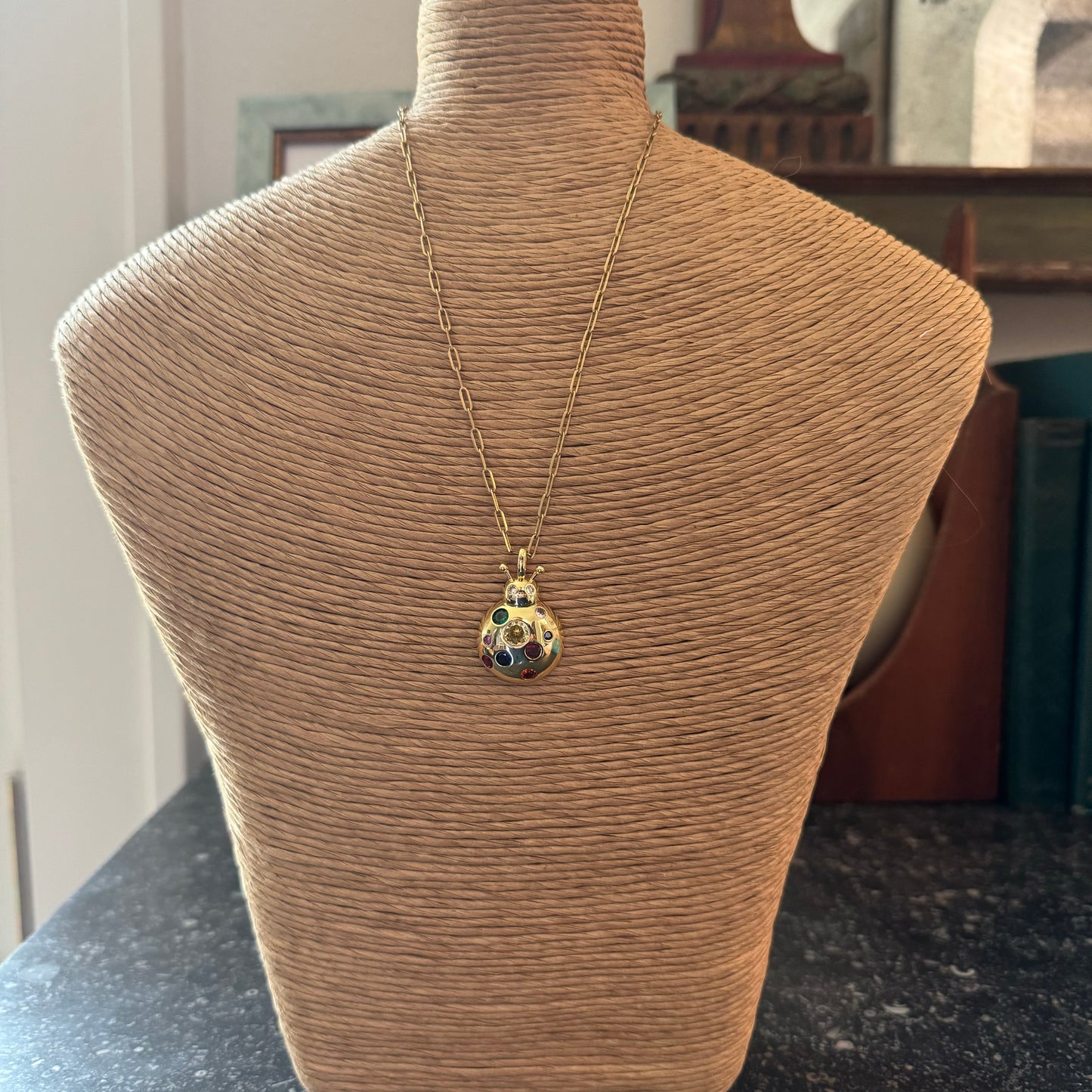 Gold Bug Charm