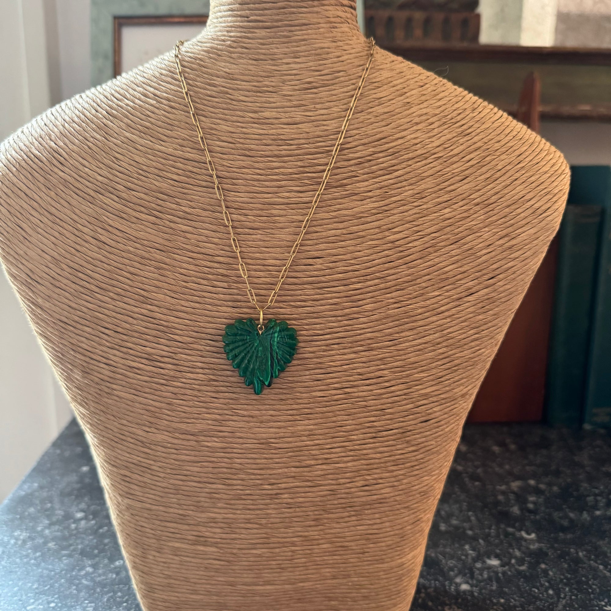 Carved Heart Charm