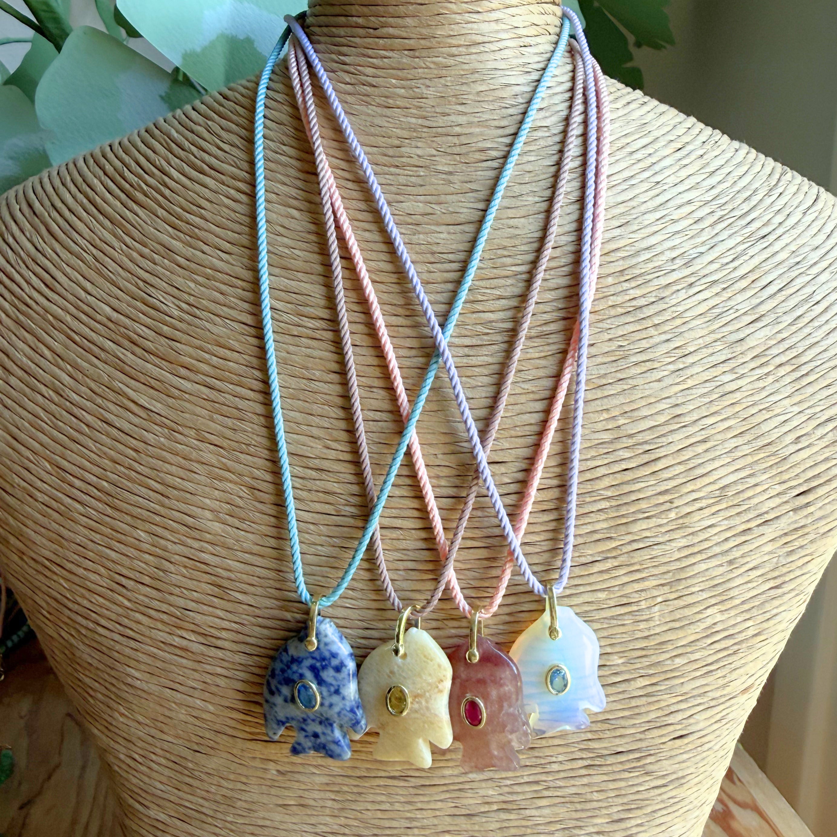 Fish on a Rope Necklace