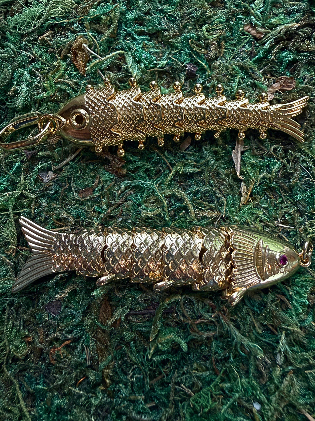 Reticulated Fish Charms