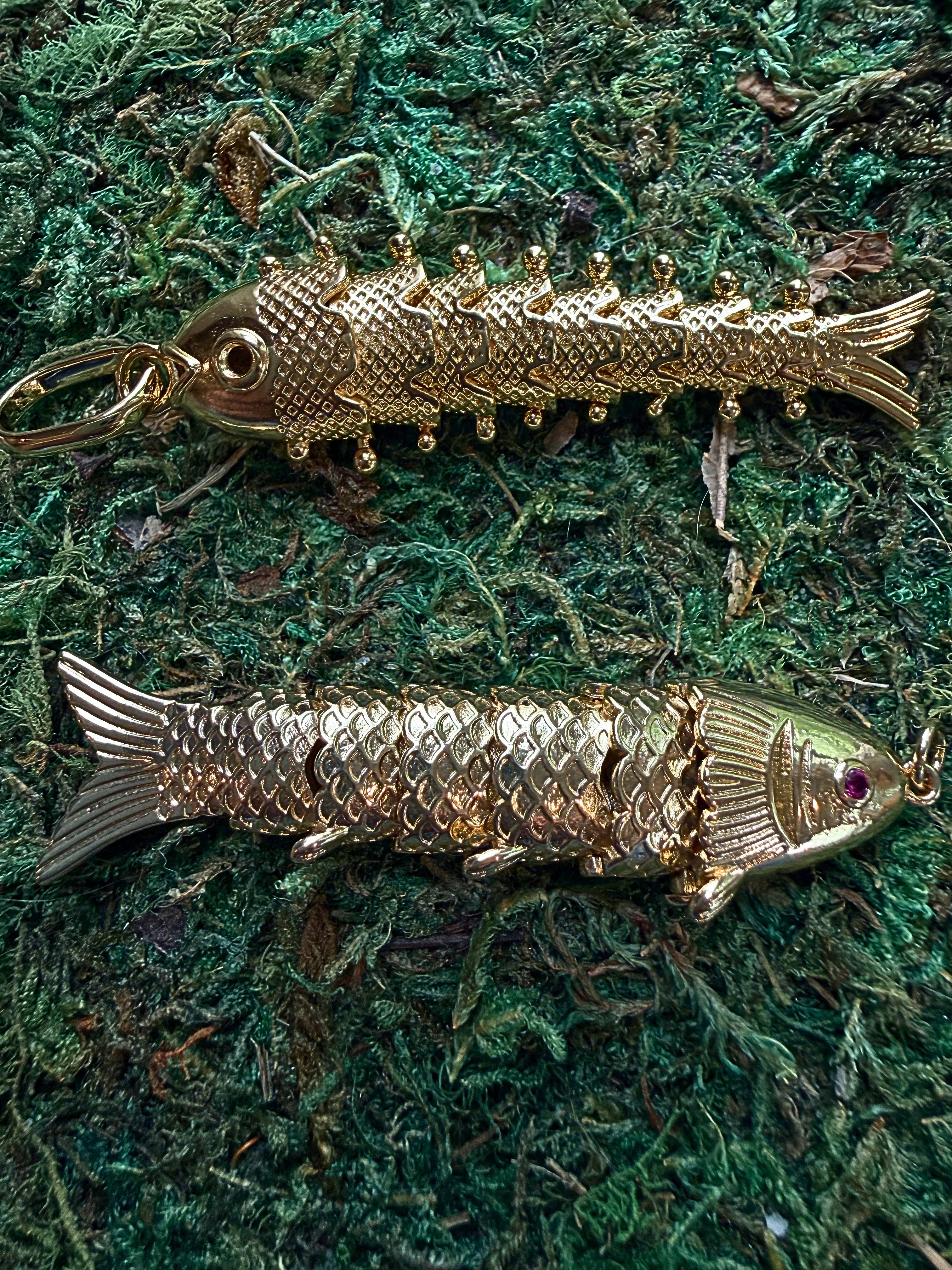 Reticulated Fish Charms