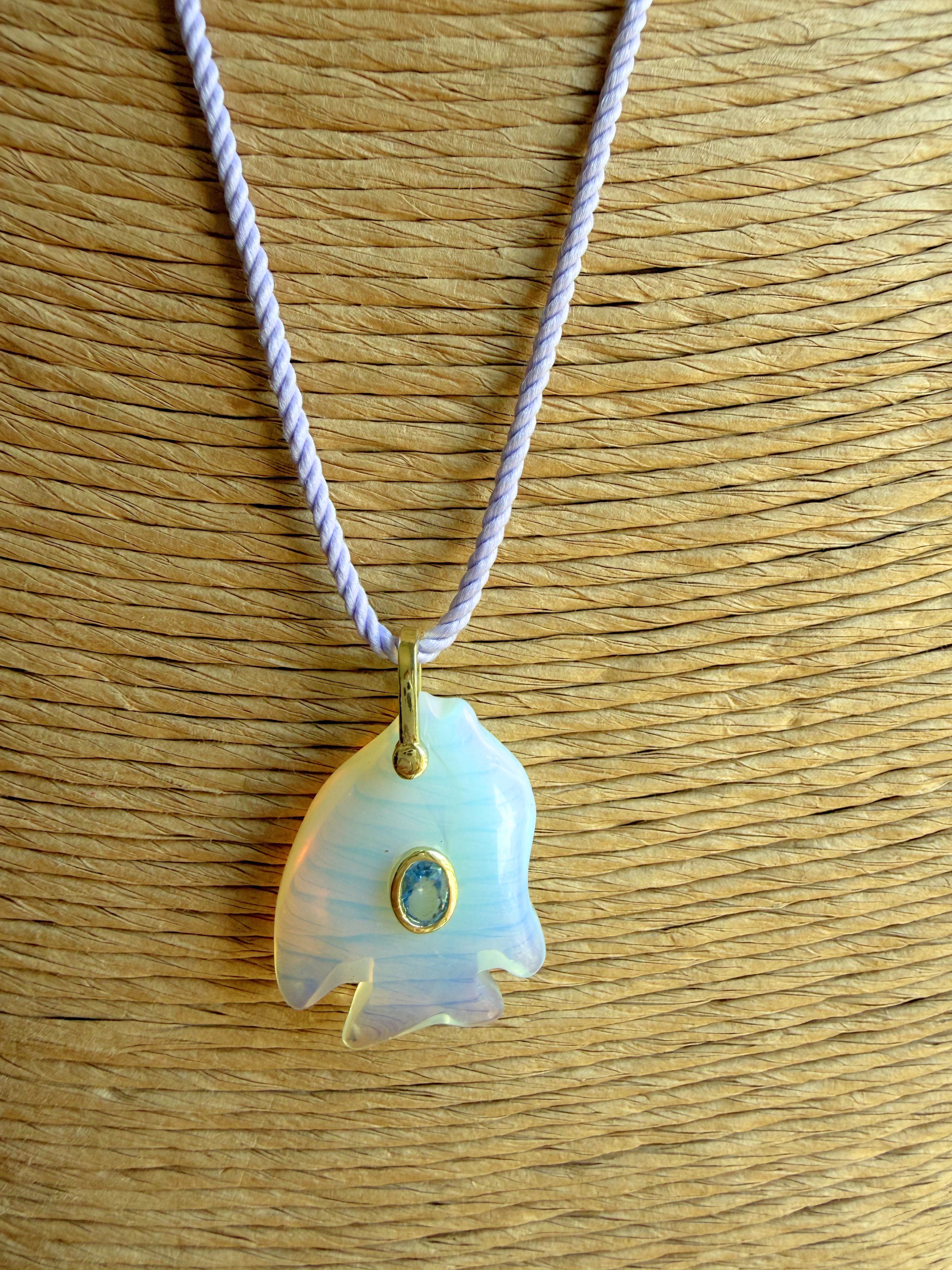 Fish on a Rope Necklace