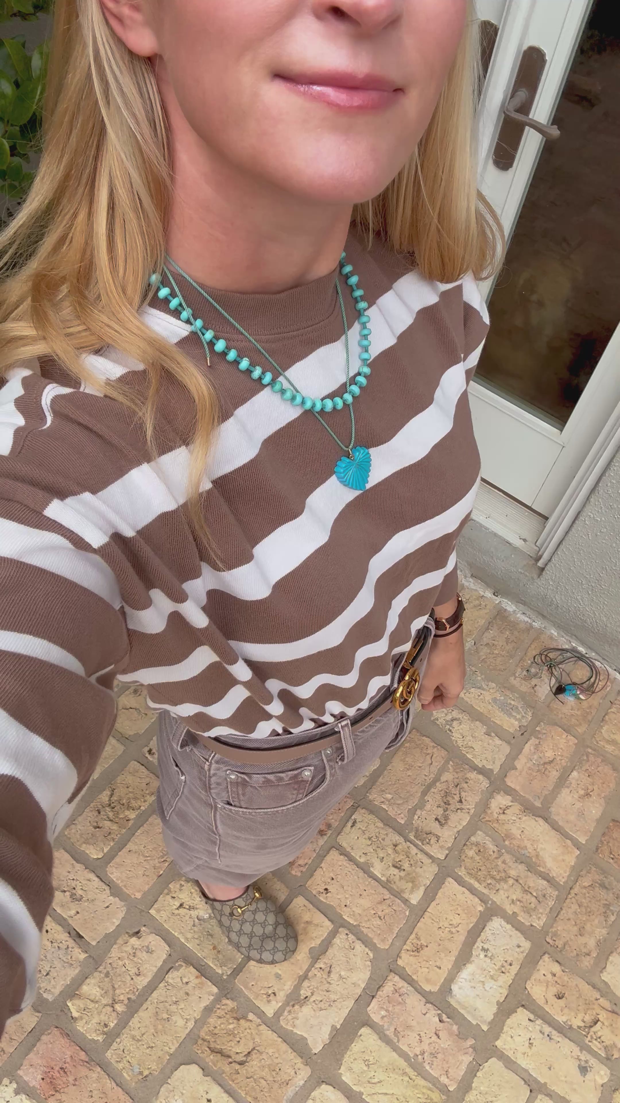 Carved Heart on a Rope Necklace