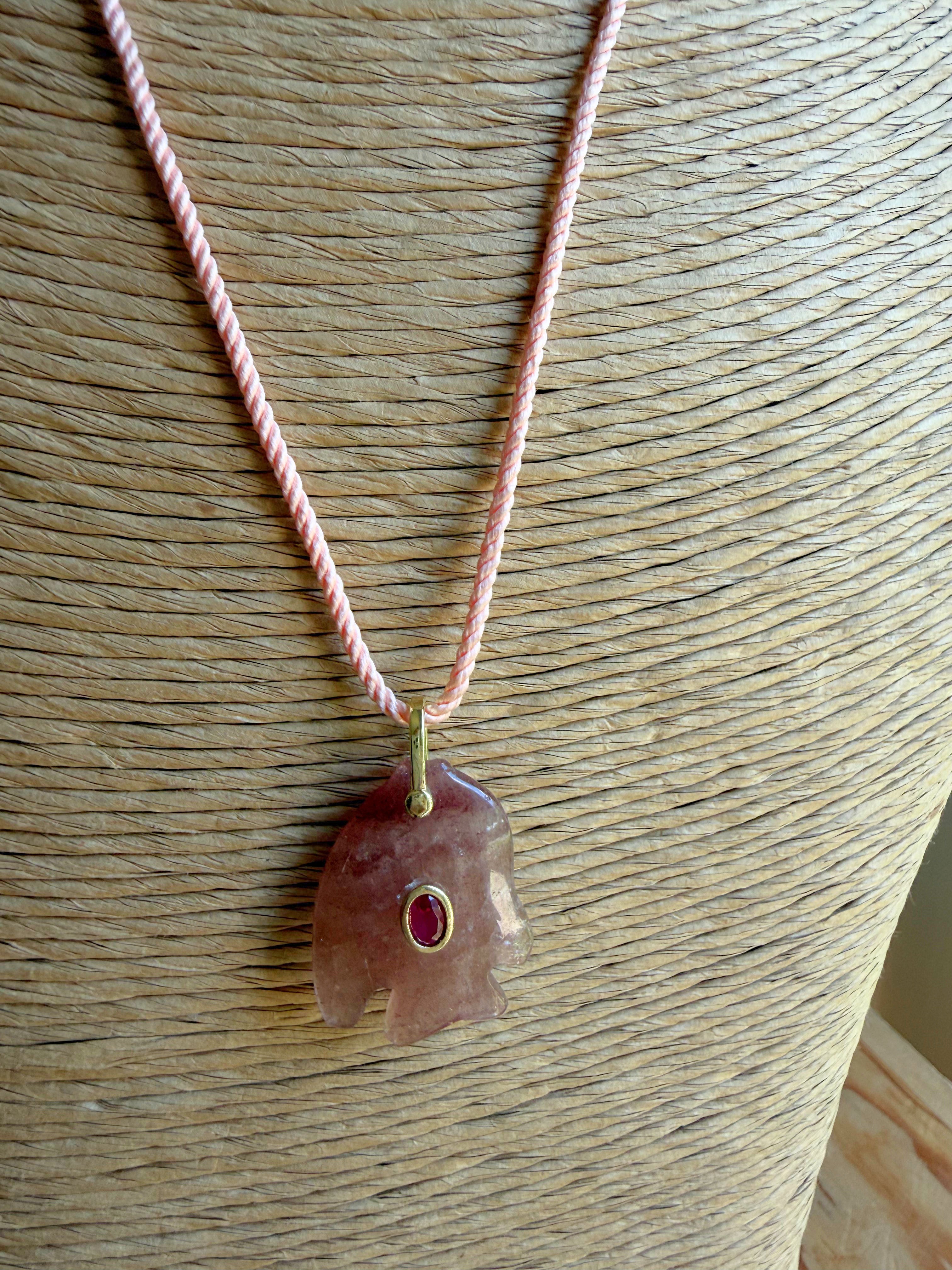 Fish on a Rope Necklace