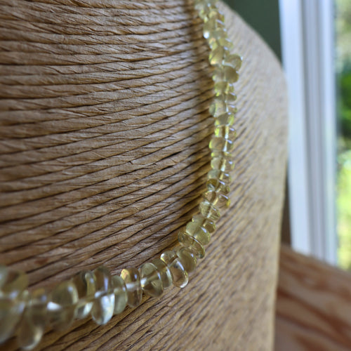 Yellow Rock Candy Necklace